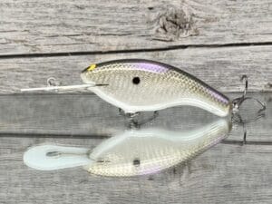 Black Label Balsa - Slim DD Series - Custom Balsa Crankbait - Gizzard Shad Foil