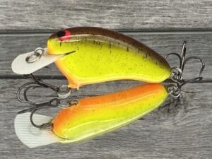 Black Label Balsa - Hickster - Balsa Crankbait - Chartreuse Root Beer - Zoom WEC Hicky