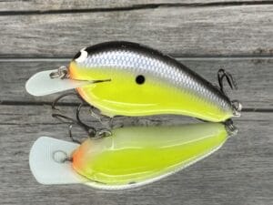 Black Label Balsa - Wobbler - Custom Balsa Crankbait - Chartreuse Magic Color