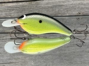 Black Label Balsa - Slim Signature Series Balsa Crankbait - Foiled Chartreuse Magic Color