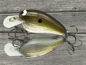 Black Label Balsa - Peanut - Signature Series Crankbait - Foiled Sexy Green Gizzard Color - Zoom WEC Mutt