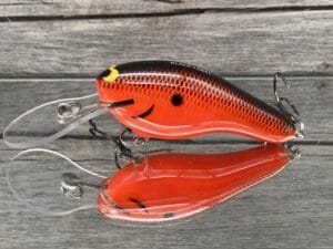 Black Label Balsa - K II - Custom Balsa Crankbait - Fireball Color