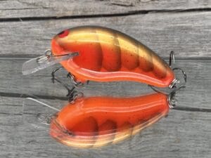 Black Label Balsa - Prowler - Custom Balsa Squarebill Crankbait - Lava Craw Color