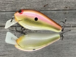 Greenfish Tackle - G2 - Custom Balsa Squarebill Crankbait - Peacock Color