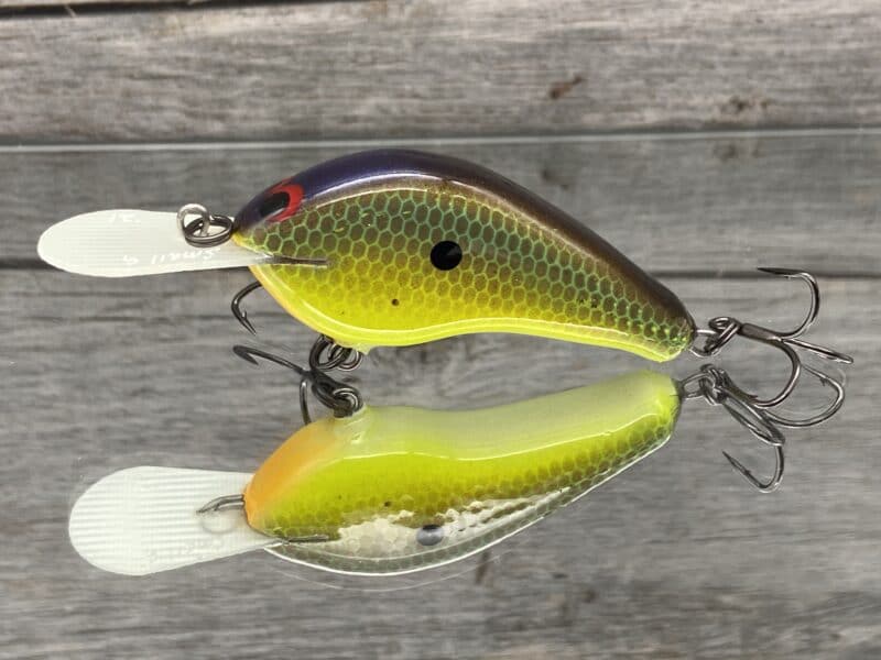 Greenfish Tackle - Small G - Custom Balsa Crankbait - Bull Bream Color -  Wood Bait Country