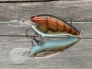 Black Label Balsa - Shiver 7 - Custom Balsa Crankbait - Blue Belly Craw Color