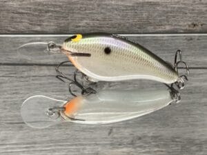 Black Label Balsa - Shiver 7 - Custom Balsa Crankbait - Gizzard Shad Pearl Color