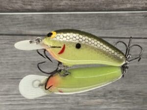 Black Label Balsa - Little Cliffie - Custom Balsa Crankbait - Moon Shine Color