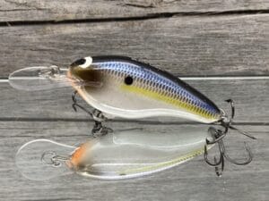 Black Label Balsa - Shiver 7 - Custom Balsa Crankbait - Threadfin Shad Pearl Color