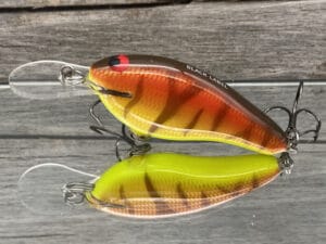 Black Label Balsa - Shiver 7 - Custom Balsa Crankbait - Sunset Tiger Color