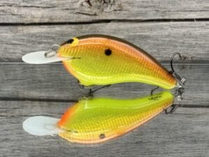 Black Label Balsa - Slim Signature Series Balsa Crankbait - Burnt Granny Color