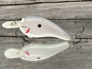 Black Label Balsa - Slim Series - Custom Balsa Crankbait - Grey Ghost Color