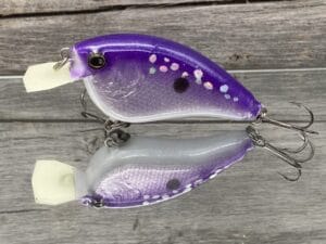 The Lure Forge - 2.5 Flatside - Balsa Crankbait - Purple Haze Color