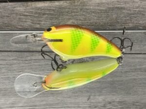 Black Label Balsa - Shiver 7 - Custom Balsa Crankbait - Pineapple Color