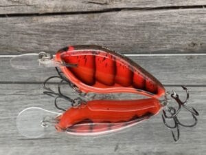 Black Label Balsa - Shiver 7 - Custom Balsa Crankbait - Delta Craw Color