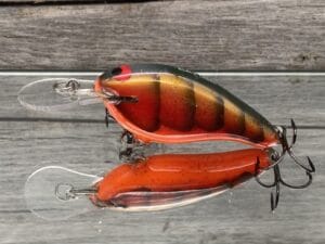 Black Label Balsa - Shiver 7 - Custom Balsa Crankbait - Lava Craw Color