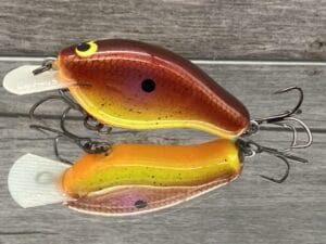 Greenfish Tackle - Stray Dog - Custom Balsa Crankbait - Lava Color