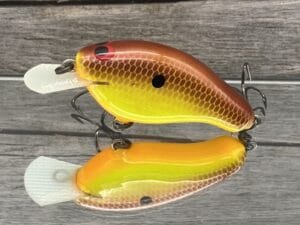 Greenfish Tackle - Stray Dog - Custom Balsa Crankbait - Jelly Mustard Color