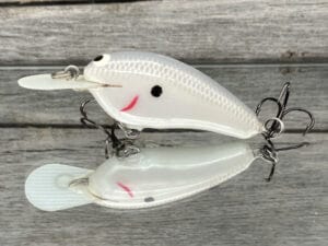 Black Label Balsa - Little Cliffie - Custom Balsa Crankbait - Grey Ghost Color