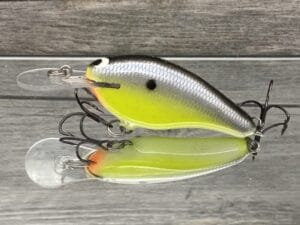 Black Label Balsa - Shiver 7 - Custom Balsa Crankbait - Chartreuse Magic Color