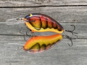 Black Label Balsa - Prowler MR - Custom Balsa Crankbait - Spring Craw Color