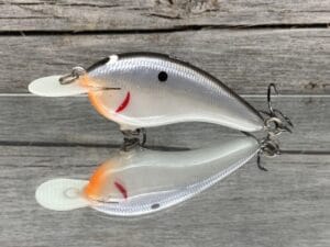 Black Label Balsa - Slim Series - Custom Balsa Crankbait - Electric Shad Color