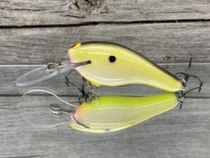 Black Label Balsa - K II - Custom Balsa Crankbait - Bone Shad Color