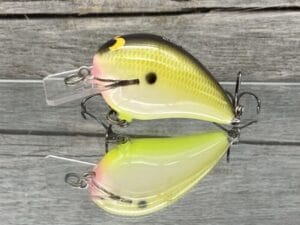 Black Label Balsa - Wreck Jr. - Custom Balsa Squarebill Crankbait - Bone Shad Color