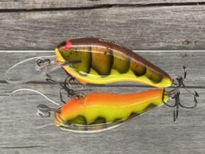 Black Label Balsa - K II - Custom Balsa Crankbait - Rotten Craw Color