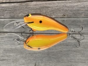 Black Label Balsa - K II - Custom Balsa Crankbait - Simple Craw Color