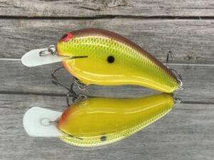 Black Label Balsa - Wobbler - Custom Balsa Crankbait - Chartreuse Classic Color