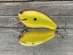 Black Label Balsa - Prowler - Custom Balsa Squarebill Crankbait - Chartreuse Classic Color