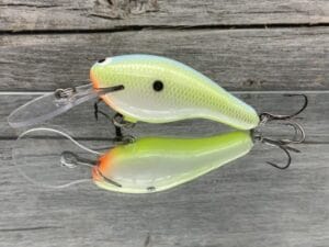 Black Label Balsa - K II - Custom Balsa Crankbait - Citrus Candy Color