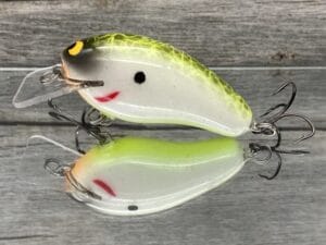 Black Label Balsa - Prowler - Custom Balsa Squarebill Crankbait - Piebald Plemmons Color