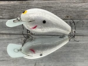 Black Label Balsa - Wobbler - Signature Series Custom Balsa Crankbait - White Knight Color