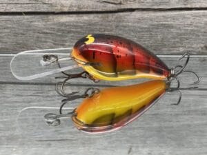 Black Label Balsa - Rock Hound - Custom Balsa Crankbait - Spring Craw Color