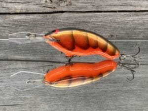 Black Label Balsa - Tapout Jr - Custom Balsa Crankbait - Lava Craw Color