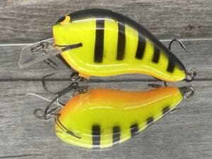 Black Label Balsa - Head Hunter - Custom Balsa Squarebill Crankbait - Bandit Mistake Color - Zoom WEC E-2