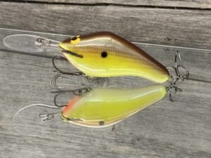 Black Label Balsa - 300 Proof - Custom Balsa Crankbait - River Bream Color