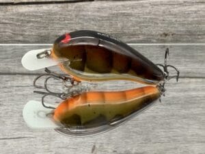 Black Label Balsa - Wobbler - Custom Balsa Crankbait - HD Craw Orange Belly Color