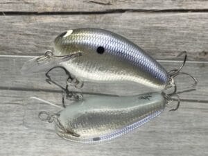 Black Label Balsa - Prowler - Signature Series Custom Balsa Squarebill Crankbait - Foiled American Shad Color