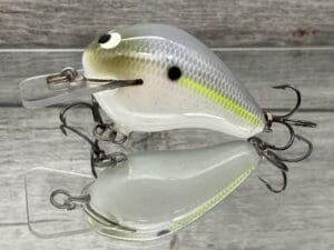 Black Label Balsa - Rattling Wreck - Balsa Squarebill - Chartreuse Shad - Zoom WEC E-1