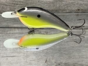 Black Label Balsa - Slim Series - Custom Balsa Crankbait - Chartreuse Magic Color