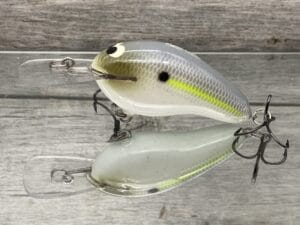 Black Label Balsa - Prowler MR - Custom Balsa Crankbait - Chartreuse Shad Color