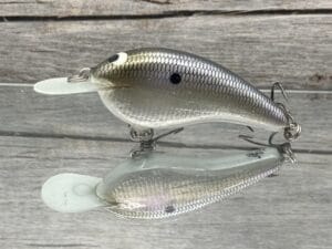 Black Label Balsa - Slim Signature Series Balsa Crankbait - Foiled American Shad Color