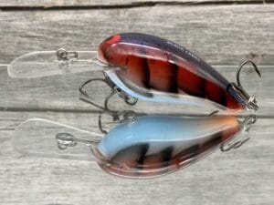 Black Label Balsa - Rock Hound - Custom Balsa Crankbait - Blue Devil Craw Color