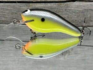 Black Label Balsa - K II SR - Custom Balsa Crankbait - Chartreuse Magic Color