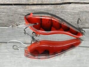 Black Label Balsa - K II SR - Custom Balsa Crankbait - Fire Craw Color