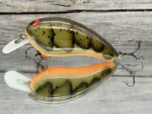 Black Label Balsa - Turbo - Custom Balsa Crankbait - Phantom Green Craw Color