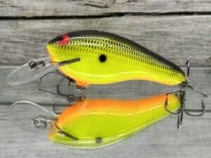 Black Label Balsa - K II SR - Custom Balsa Crankbait - Chartreuse Black Back Color